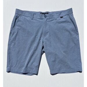 Travis Mathew Men's Beck Golf Shorts light Gray/ Blue‎ Size 36